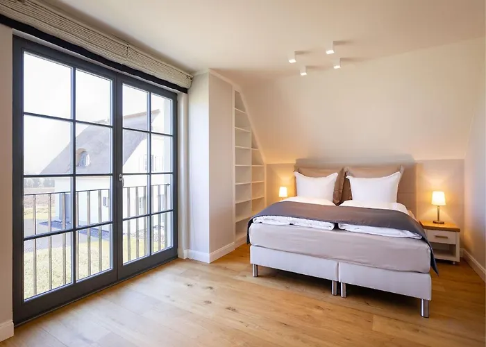 Reetland Am - Premium Reetdachvilla Mit 2 Schlafzimmern, Sauna Und Kamin E04 درانسكي